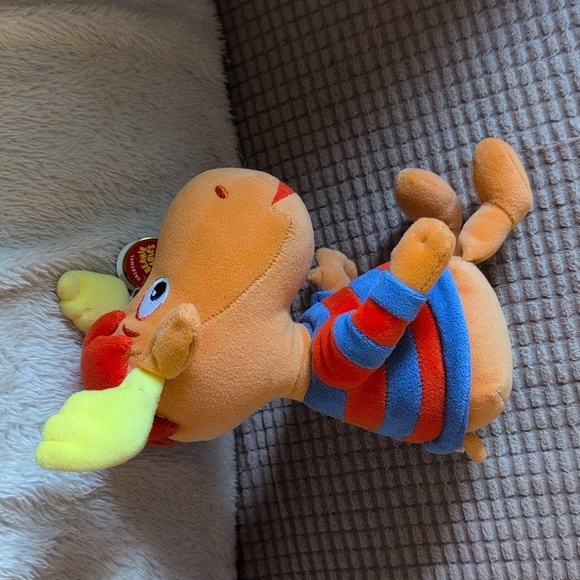 Backyardigans Tyrone Striped Moose Plush Toy Beanie Baby - Picture 4 of 8